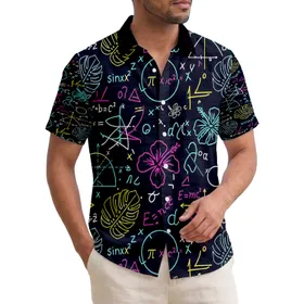 Calculus Trigonometry Geometry Tropical Foliage - Ocean Night Sky Lifestyle Hawaiian Shirt