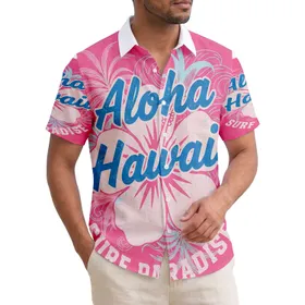 Aloha Hawaii Surf Paradise Hibiscus Flower - Travel Essentials Gift Hawaiian Shirt