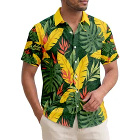 Banana Monstera Broad Leaves Tropical Foliage - Home Decor Gift Hawaiian Shirt