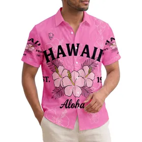 Hawaii Hibiscus Aloha 1959 Tropical Leaves - Vacation Travel Gift for Travelers Hawaiian Shirt