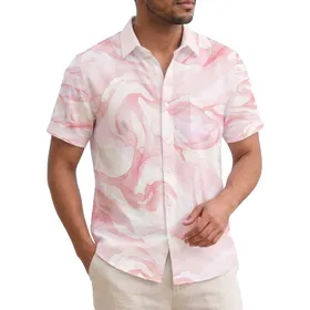 Fluid Abstract Ocean Waves - Summer Vacation Gift for Women Hawaiian Shirt