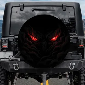 Creature Eyes Mist Shadow Abyss - Fantasy Lover Gift for Adventure Seekers Spare Tire Cover