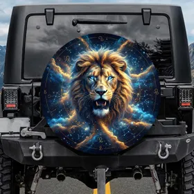 Lion Head Nebula Stars Galaxy - Astronomy Lover Home Decor Gift Spare Tire Cover