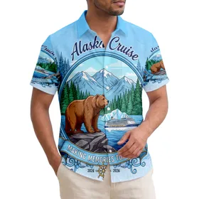 Brown Bear Cruise Ship Alaska Iceberg - Travel Memory Gift for Cruise Lovers Hawaiian Shirt