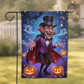Halloween Vampire Jack-o-Lantern Ghosts Confetti Candies - Halloween Party Garden Flag