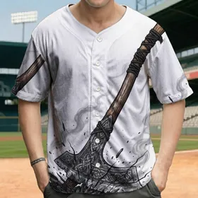 Viking Battle Axe Cracked Earth Celtic Knotwork - Warrior Lifestyle Gift Baseball Jersey