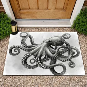 Sprawling Octopus Tentacles Deep Sea Ocean Marine - Aquatic Home Decor Gift Doormat
