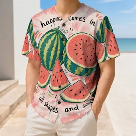 Watermelon Tie Dye Summer Picnic Style For Women, Teens, And Fruit Lovers Everywhere Baseball Jersey