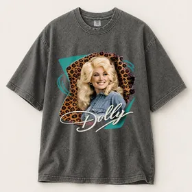 Dolly Parton Portrait for Country Music Fans and Western Lifestyle Decor T-Shirt