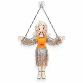 Dolly Parton Memorial Keepsake For Country Music Fans, Tribute Gift In Loving Memory Custom Shape Window Hanging Acrylic Ornament