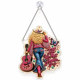 Dolly Parton Memorial Tribute for Country Music Fans and Remembrance Gift Giving Custom Shape Window Hanging Acrylic Ornament