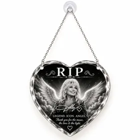 Dolly Parton Memorial Keepsake For Country Music Fans And In Loving Memory Tributes Custom Shape Window Hanging Acrylic Ornament