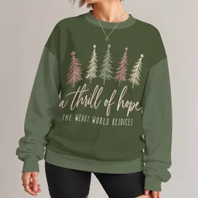 Christmas Tree Verse for Faith-Filled Holiday Celebrations and Christian Gift Giving All-over Print Knitted Sweater