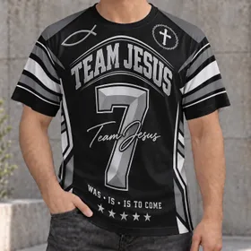 Silver Cross Faith Jersey Style for Church Events and Everyday Wear All-over Print Unisex T-shirt