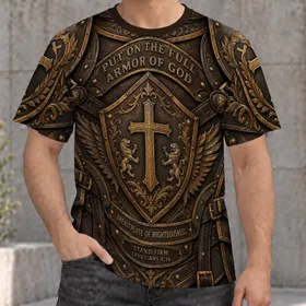 Christian Armor of God Faith for Church Fellowship and Everyday Encouragement All-over Print Unisex T-shirt