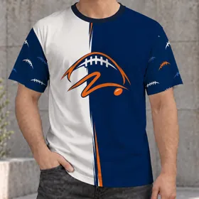 Classic Football Lacing Emblem for Game Day Tailgates and Casual Autumn Sportswear All-over Print Unisex T-shirt