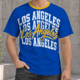 Retro Los Angeles Lettering for Casual Weekend Style and City-Loving Travelers and Fans All-over Print Unisex T-shirt