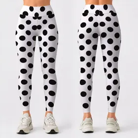 Classic Black And White Polka Dots For Relaxed Everyday Outfits And Casual Weekend Style Leggings