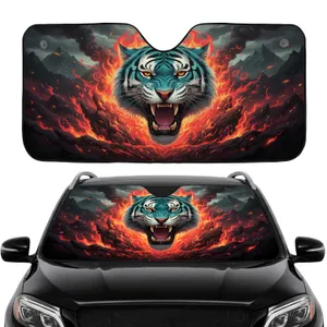Roaring Tiger Fire Mountain Road Trip Gift Car Sunshade