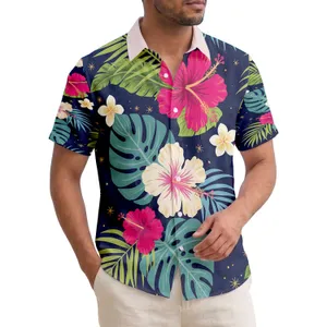 Lush Hibiscus Monstera Palm Fronds Tropical Foliage - Island Home Decor Gift Hawaiian Shirt