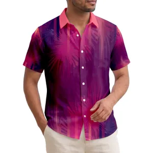 Tropical Ocean Twilight Stripes - Home Decor Gift for Beach Lovers Hawaiian Shirt