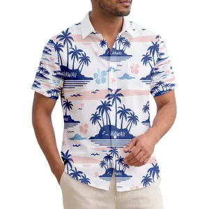 Palm Trees Hawaiian Islands Sunset - Beach Vacation Home Decor Hawaiian Shirt