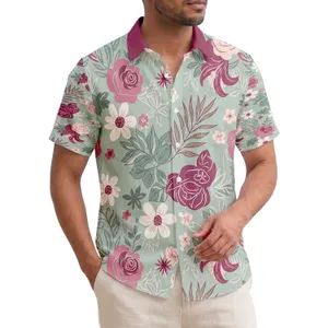 Tropical Rose Lily Daisy Blossom Foliage - Everyday Lifestyle Gift Hawaiian Shirt