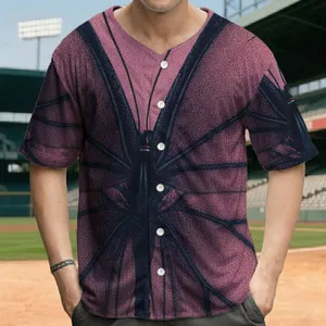 Biological Insect Wing Veins Dark Blue Magenta - Wildlife Lover Gift Baseball Jersey