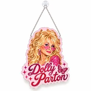 Dolly Parton Memorial Tribute for Country Music Fans and Remembrance Gift Giving Custom Shape Window Hanging Acrylic Ornament