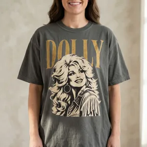 Dolly Parton T-Shirt, Retro Nashville Country Music Graphic Tee, Vintage Concert Tribute Gift