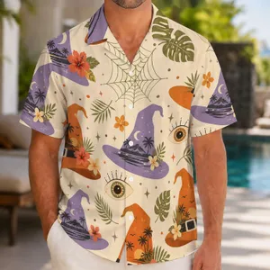 Witch Hats And Magic Eyes For Halloween Getaways, Beach Parties, And Costume Season Hawaiian Shirt