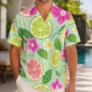 Citrus Blossom Garden For Sunny Resort Days And Tropical Vacations For Men Outdoors Hawaiian Shirt