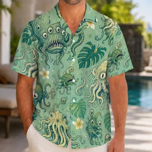 Eldritch Tentacle Creatures for Fantasy Conventions, RPG Adventures, and Cosplay Hawaiian Shirt