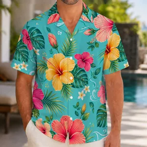 Multicolor Hibiscus Family Vacation Flowers for Beach Trips, Mom, Dad, and Kids Together Hawaiian Shirt