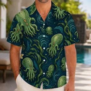 Cthulhu Sea Creature Adventure for RPG Fans, Beach Trips, and Fantasy Gatherings Hawaiian Shirt