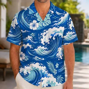 Blue Ocean Waves And Seafoam Foam For Coastal Vacations, Beach Days, And Summer Getaways Hawaiian Shirt