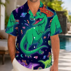 T-Rex Sombrero Galaxy Adventure For Cinco De Mayo Parties And Summer Vacation Fun Hawaiian Shirt