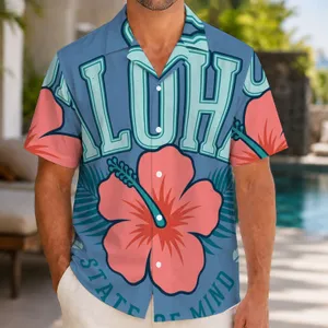 Aloha Hibiscus State Of Mind Floral Beach Vacation Gift For Island Lovers And Travelers Hawaiian Shirt