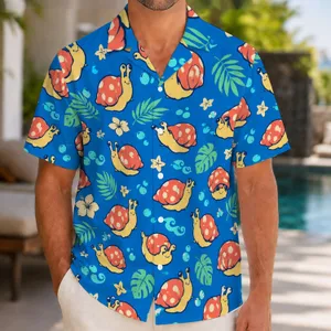 Whimsical Shell-Backed Sea Slugs for Sunny Beach Getaways and Island Adventures Hawaiian Shirt