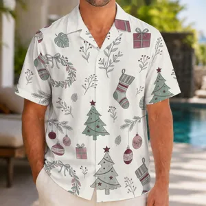 Merry Christmas Gift Ornaments for Festive Holiday Gatherings and Winter Vacations Hawaiian Shirt