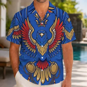 Blue Winged Bird Tribute For Concert Nights, Island Getaways, And Retro Rock Fans Hawaiian Shirt
