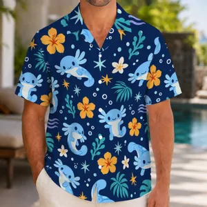 Cute Blue Water Sprites for Cozy Family Lounging and Cheerful Nursery Gifts Hawaiian Shirt