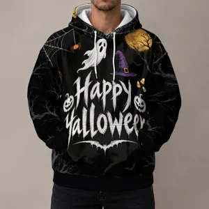 Halloween Spiders, Ghosts and Webs for Festive Autumn Nights and Seasonal Fun All-over Print Hoodie (Lightweight)