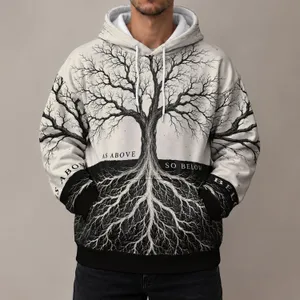 Tree Roots and Branches for Mindful Nature Lovers and Everyday Outdoor Adventures All-over Print Hoodie (Lightweight)