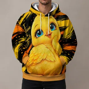 Golden Canary Angel Saying for Mother's Day Gifting and Whimsical Bird Lover Style All-over Print Hoodie (Lightweight)