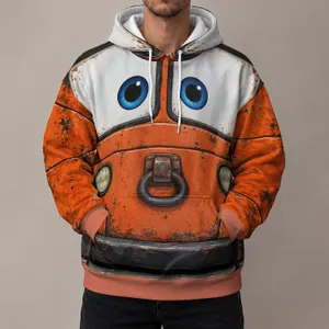 Weathered Tow Truck Costume Look for Theme Park Days and Family Dress-Up All-over Print Hoodie (Lightweight)