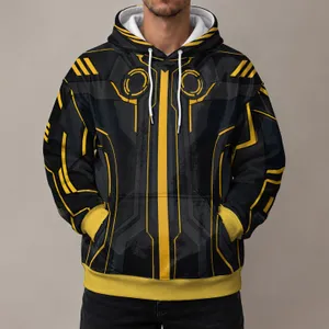 Futuristic Neon Circuit Suit Style For Gaming Events And Sci-Fi Fans All-over Print Hoodie (Lightweight)