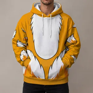 Orange Fox Tail Costume Look For Halloween Cosplay Fans And Family Group Celebrations All-over Print Hoodie (Lightweight)