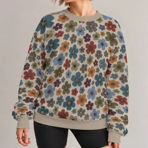 Colorful Wildflower Scatter for Casual Everyday Style and Nature Lovers All-over Print Knitted Sweater