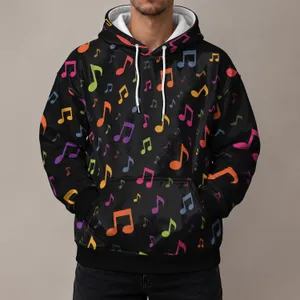 Colorful Music Notes for Concert Nights and Everyday Music Lover Style All-over Print Hoodie (Lightweight)